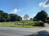 Blick von der Straße - Bremen Strom, Baugrundstück mit unverbaubarem Fernblick Baugenehmigung für Doppelhaus und Einzelhaus