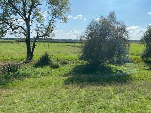 Unverbaubarer Blick vom Deich in die Felder - Grundstück in Bremen