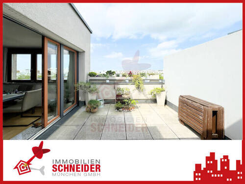 Titelbild neu 2 - IMMOBILIEN SCHNEIDER - München-Riem - attraktive 3 Zimmer DG Wohnung mit Dachterrasse