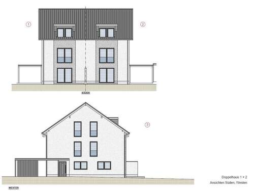 Ansicht Süden/Westen - 