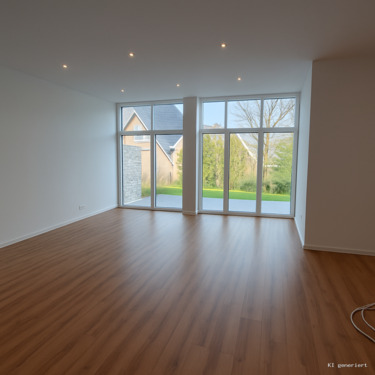 Wohnbereich - Großzügige, barrierefreie 3 Zi.-Wohnung mit Gartenanteil und zwei Stellplätzen