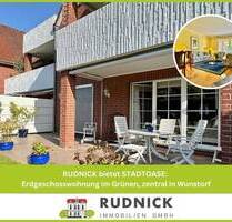 RUDNICK bietet STADTOASE: Erdgeschosswohnung im Grünen, zentral in Wunstorf