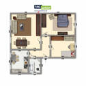 Grundriss - 3 Zimmer Etagenwohnung in Nordhausen
