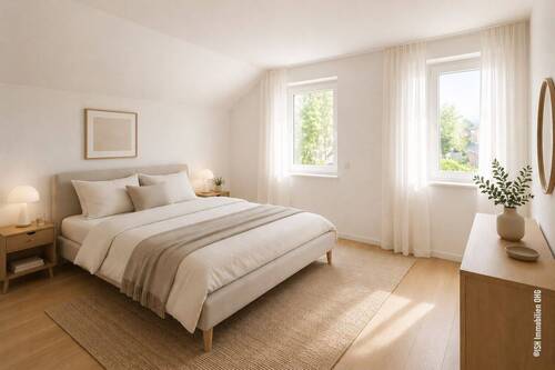 Schlafzimmer visualisiert - 