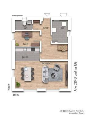 AL520_Prospekt_EG - Einfamilienhaus mit 128,00 m² in Rieseby zum Kaufen