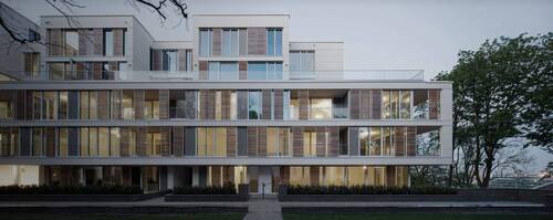 Gebäude vorne - Exklusive 2 Zimmer Wohnung in den Rainville Appartements in Bestlage in Hamburg Ottensen