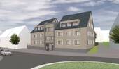 Frontansicht - 3,5 Zimmer Neubauwohnung mit zwei TG-Stellplätzen in Wehingen