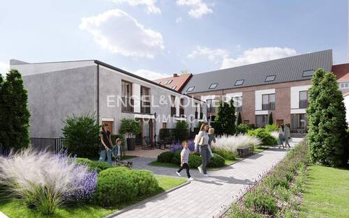 Visualisierung - Grundstück mit Baugenehmigung für vier Baukörper