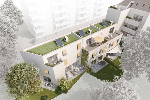 Aufsicht - Reihenendhaus mit 149,70 m&sup2; in Leipzig zum Kaufen