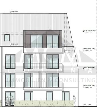 Ansicht Süd - Grundstück in Frankfurt am Main / Oberrad