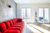 Wohnbereich mit Blick in den Hof - 3 Zimmer Etagenwohnung zum Kaufen in Berlin
