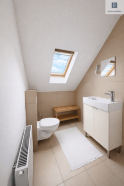 WC im Dachgeschoss - 