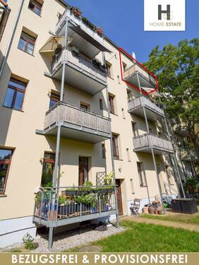 Hinterhaus Ansicht - 4 Zimmer Etagenwohnung zum Kaufen in Leipzig