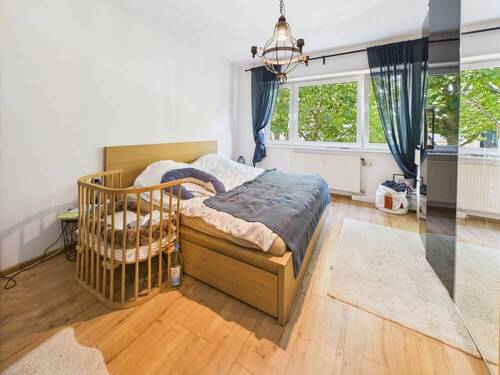 Schlafzimmer - 3 Zimmer Etagenwohnung zur Miete in Mannheim / Schwetzingerstadt
