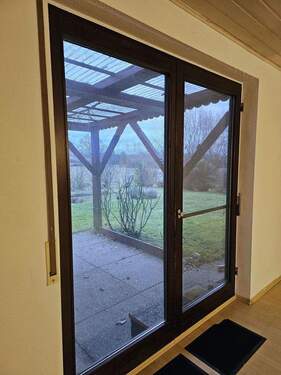 Ausblick aus Terassentür - 