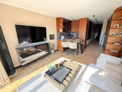 Wohn- und Küchenbereich - 1 Zimmer Etagenwohnung in Kampen (Sylt)