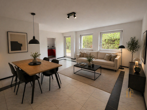 Wohn- & Esszimmer visualisiert - 2 Zimmer Etagenwohnung zum Kaufen in München