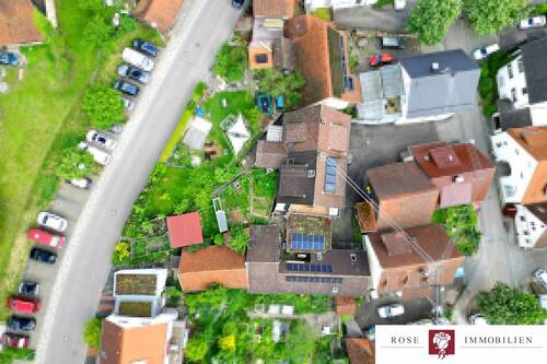 Vogelperspektive - 9 Zimmer Mehrfamilienhaus, Wohnhaus zum Kaufen in Kirchberg an der Murr