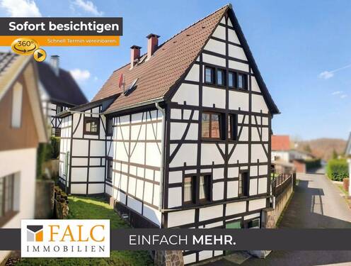 Außenansicht - Charmantes Zweifamilienhaus mit historischem Fachwerkflair