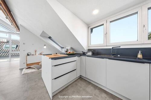 Küche - Etagenwohnung mit 99,70 m&sup2; in Karlsruhe zum Kaufen
