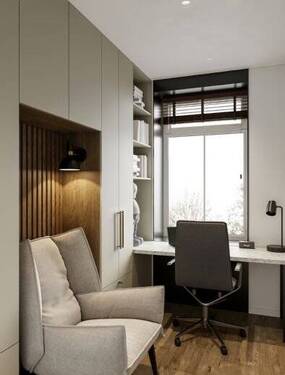 Arbeitszimmer mit Fenster - 