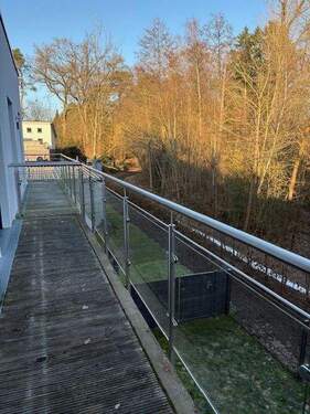 Balkon mit Blick in den Böhmewald - 