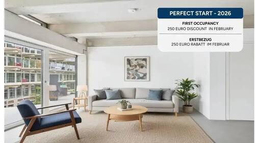 Bild 1 - Erstbezug: 2-Zimmer Wohnung mit EBK & Balkon, 5 Min. zur U5