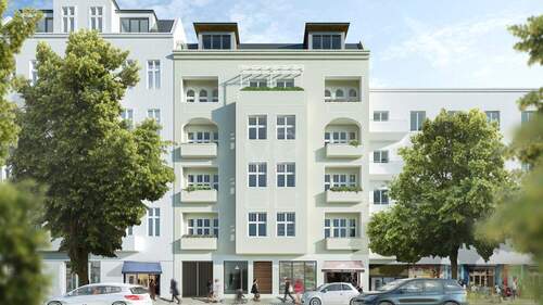 straßenseitige Ansicht aus dem Planungsentwurf - 