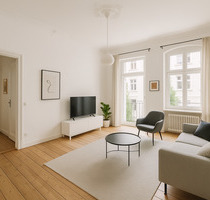 Friedrichshain: Gepflegte 2-Zimmer-Altbauwohnung (52 m²) mit Balkon im 1. OG – attraktive Kiezlage, gute Infrastruktur & klassischer Altbaucharakter - Berlin