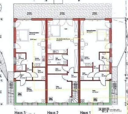 Erdgeschoss der Nordwohnung mit Terrasse - 