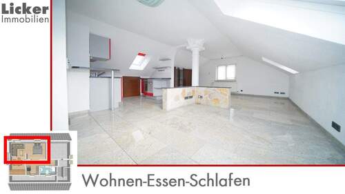 Wohnen-Essen-Schlafen - Etagenwohnung mit 29,00 m&sup2; in Waiblingen zum Kaufen