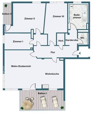 2. OG - Vier-Zimmer-Variante - 