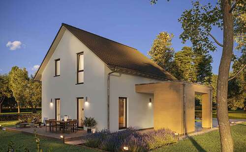 Hausansicht - Einfamilienhaus mit 112 m² - bezugsfertig! Worauf warten Sie noch?