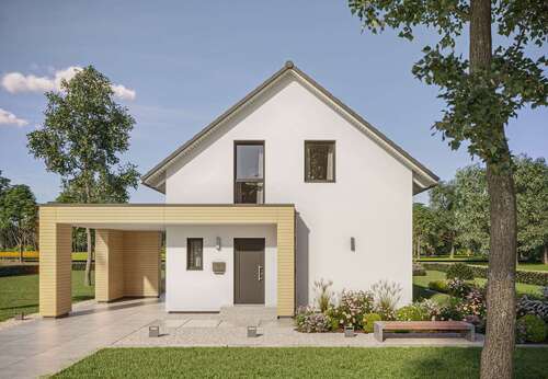 Hausansicht - Einfamilienhaus mit 112,00 m² in Groitzsch zum Kaufen
