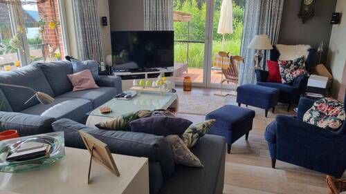 Wohnzimmer Blick Garten/See - 