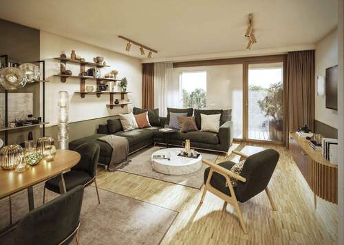 Wohnzimmer - 4.2.1 Leben, wo das Herz der Stadt schlägt – 3 Zimmer für Stadtliebhaber