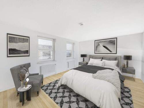 Schlafzimmer OG - Digitales Staging - 