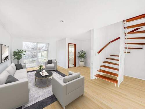 Wohn- und Esszimmer - Digitales Staging - 