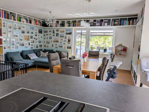 Blick von Küche ins Wohnzimmer - 