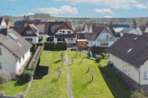 Gartenansicht_Luft - Einfamilienhaus in Steinheim zum Kaufen