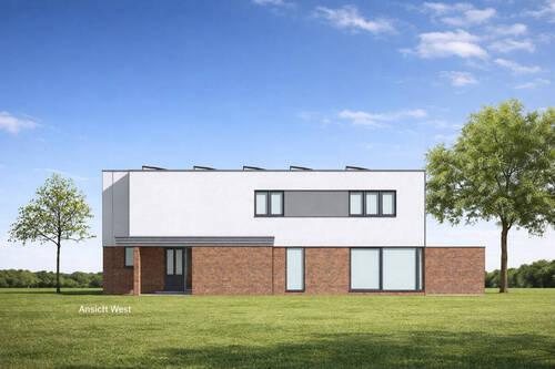 Ansicht - West - 4 Zimmer Doppelhaushälfte zum Kaufen in Dinklage