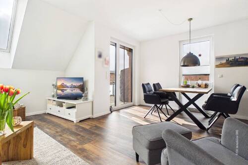 Zugang zum Balkon - Etagenwohnung mit 75,70 m&sup2; in Stade zum Kaufen