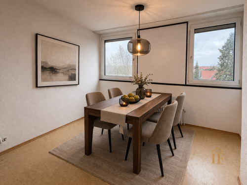 Essbereich visualisiert - Etagenwohnung mit 88,00 m&sup2; in Fürstenfeldbruck zum Kaufen