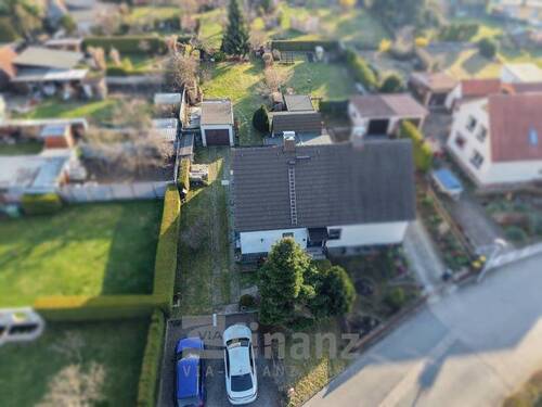 Draufsicht - Doppelhaushälfte mit 76,00 m&sup2; in Zwickau zum Kaufen