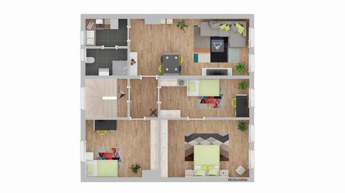 2. Obergeschoss, Haus 2 - 