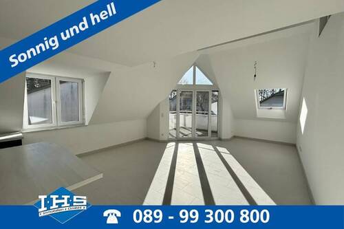 3,5-Zimmer Unterbiberger Str.. - Exklusive 3-Zimmer-Wohnung mit Galerie in ruhiger Lage - Am Hachinger Bach
