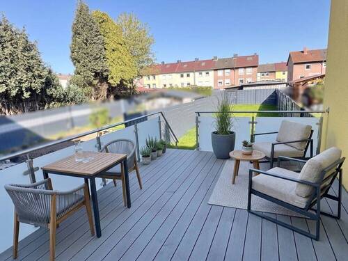 Terrasse virtueller Möblierungsvorschlag - 