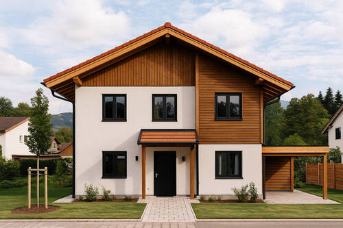 Beispiel_Visualisierung_Neubau(01) - Ihr Traumgrundstück in Schliersee - sonnig, ruhig und dem See ganz nah!