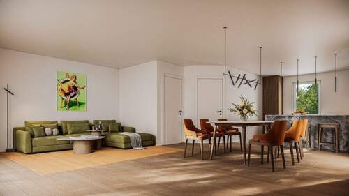 Wohnzimmer - 4 Zimmer Doppelhaushälfte in Rückersdorf