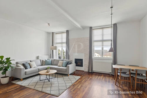 Wohnbereich (Möblierungsbeispiel) - 2 Zimmer Etagenwohnung zum Kaufen in Königstein im Taunus